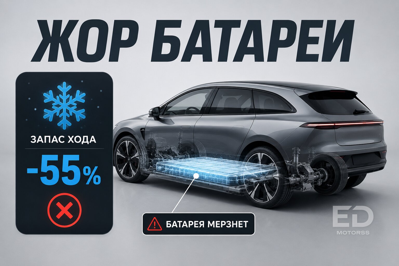 Выброшенные деньги: 5 популярных электрокаров, которые теряют больше половины запаса хода зимой