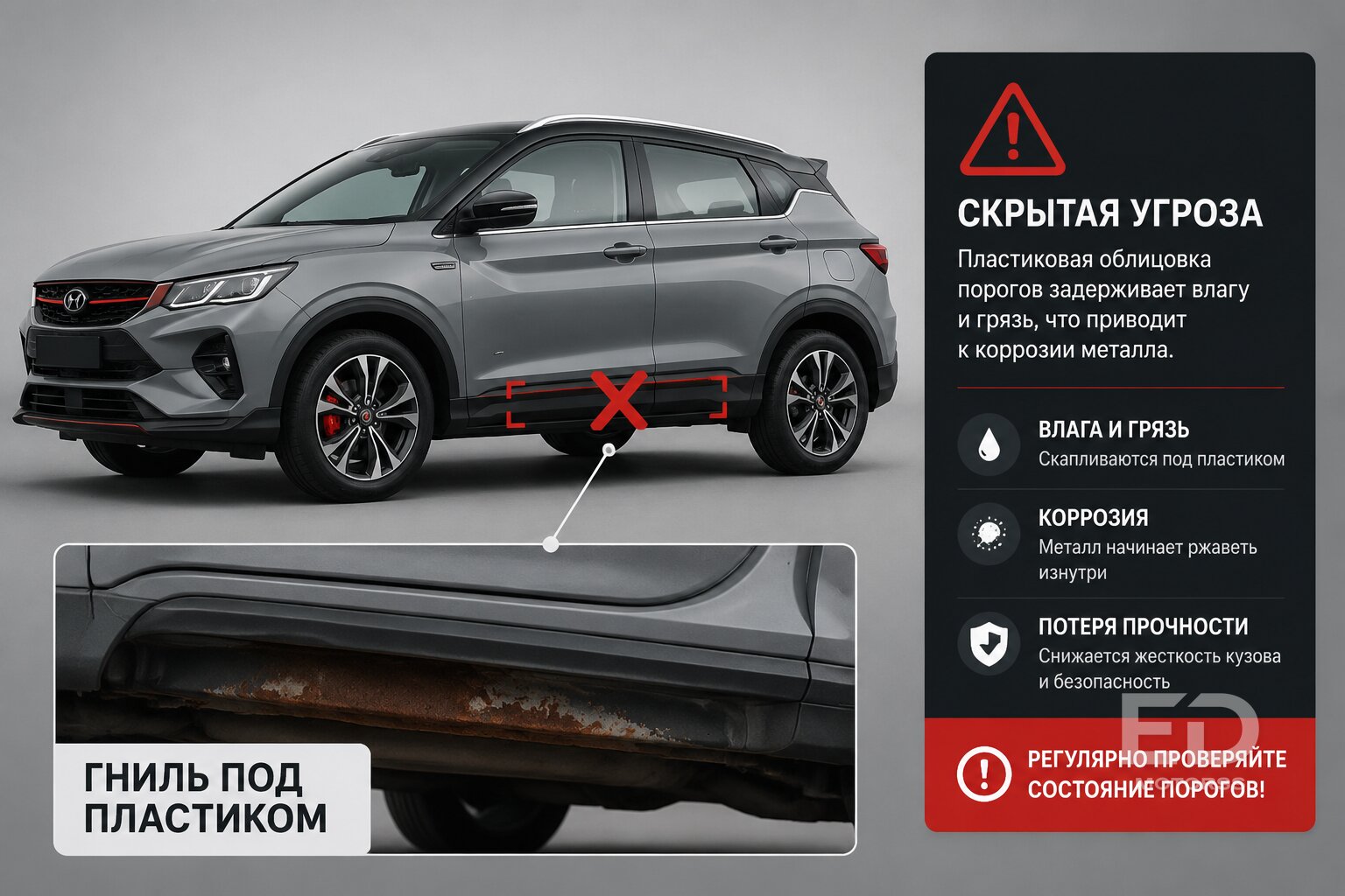 Ржавеют за две зимы: 5 популярных китайских кроссоверов с самой слабой защитой от коррозии - фото 3