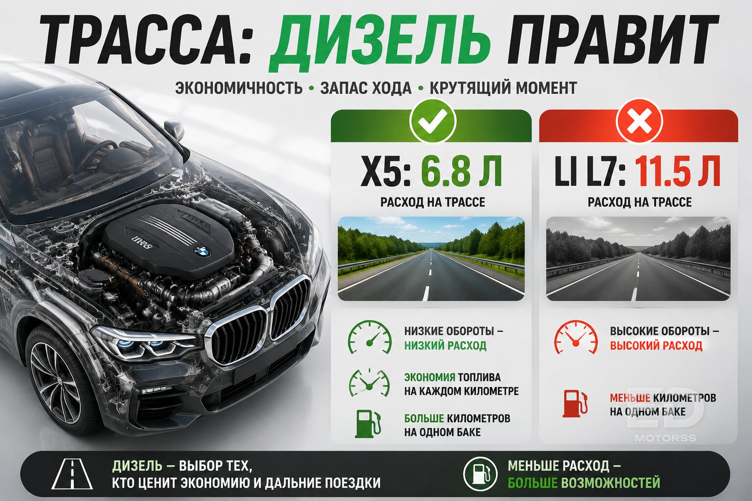 Гибрид Li L7 против дизельного BMW X5: кто на самом деле разорит на заправках? - фото 2