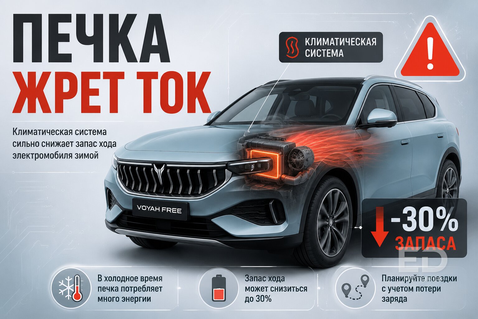 Китайцы признались: 5 популярных «электричек», у которых запас хода зимой падает в два раза - фото 4