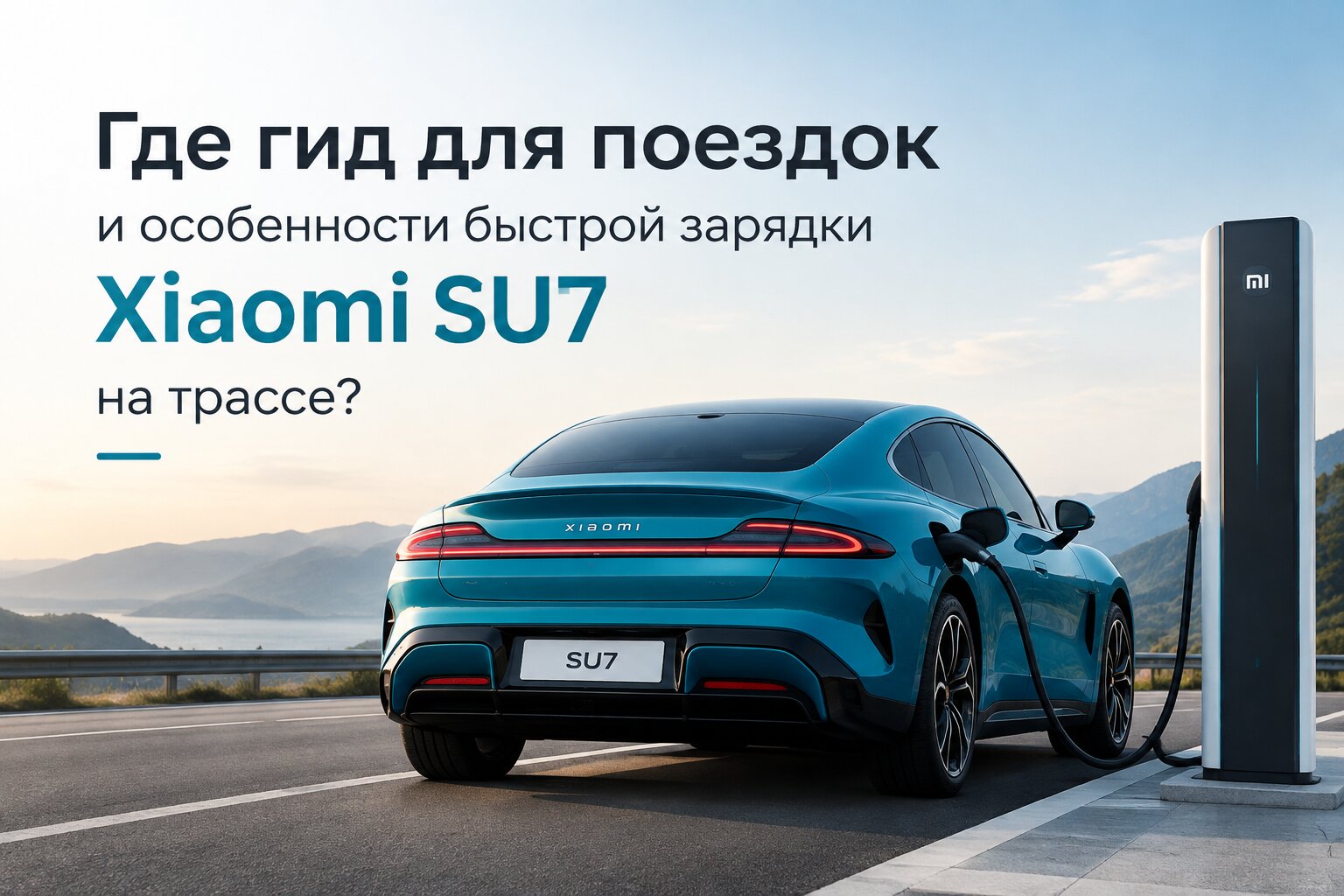 Быстрая зарядка Xiaomi SU7 на трассе: время зарядки, мощность станций и советы для дальних поездок. Полный гид для путешествий на электромобиле.