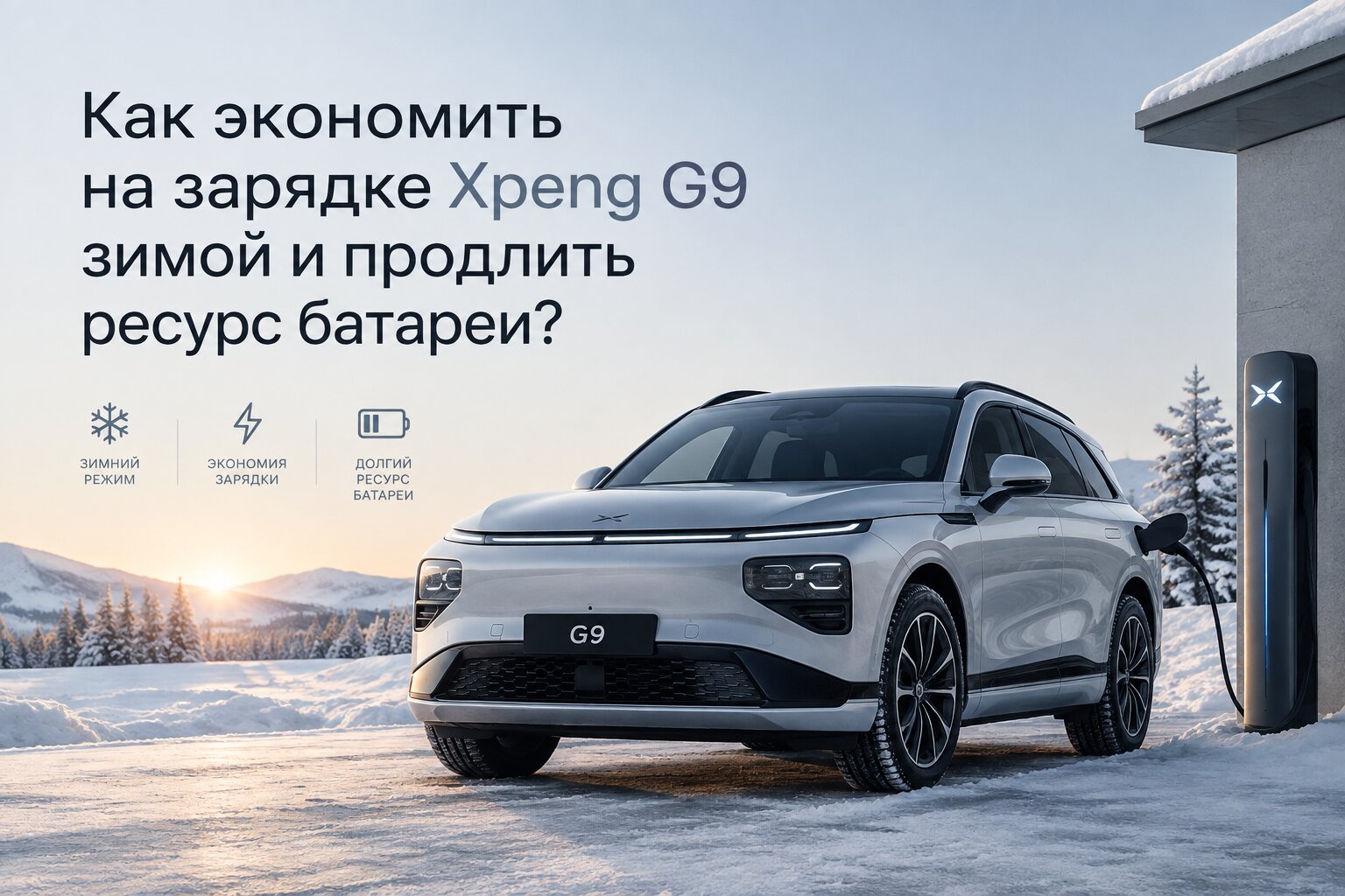 Как заряжать Xpeng G9 зимой с выгодой: практические советы, как сэкономить на зарядке электромобиля в мороз, сберечь батарею и продлить ее ресурс.
