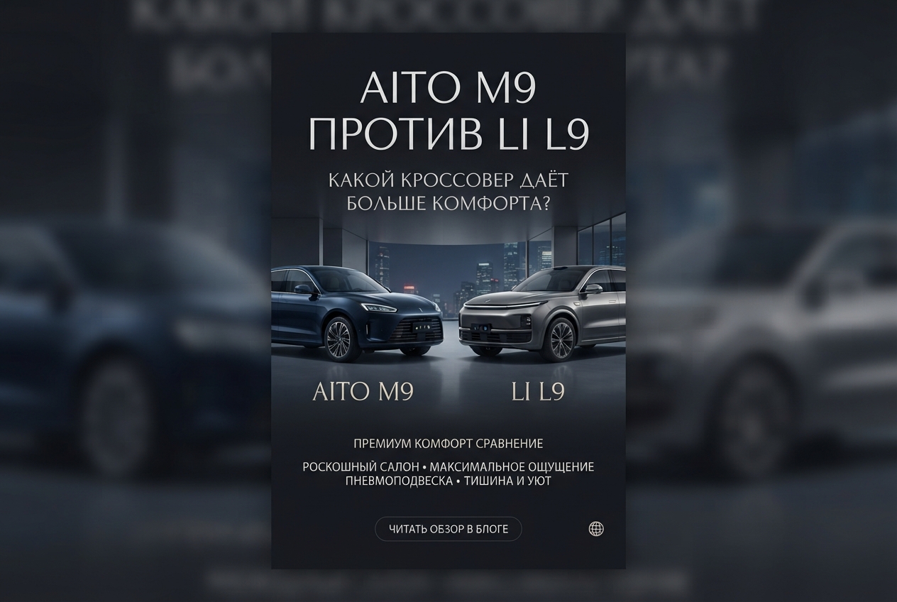 Aito M9 против Li L9: какой кроссовер даёт больше комфорта?