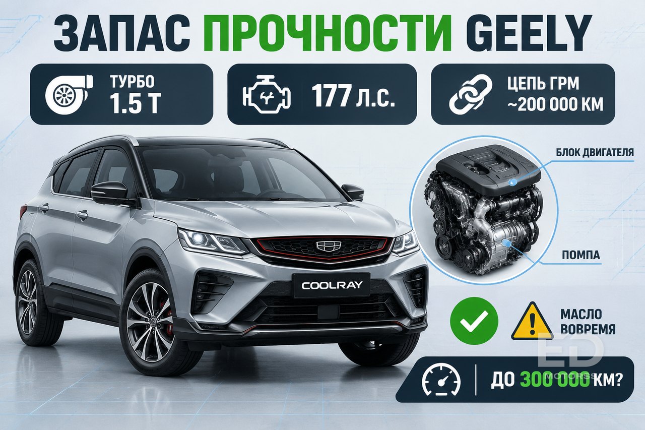 Geely против Changan: чей мотор доживёт до 300 000 км