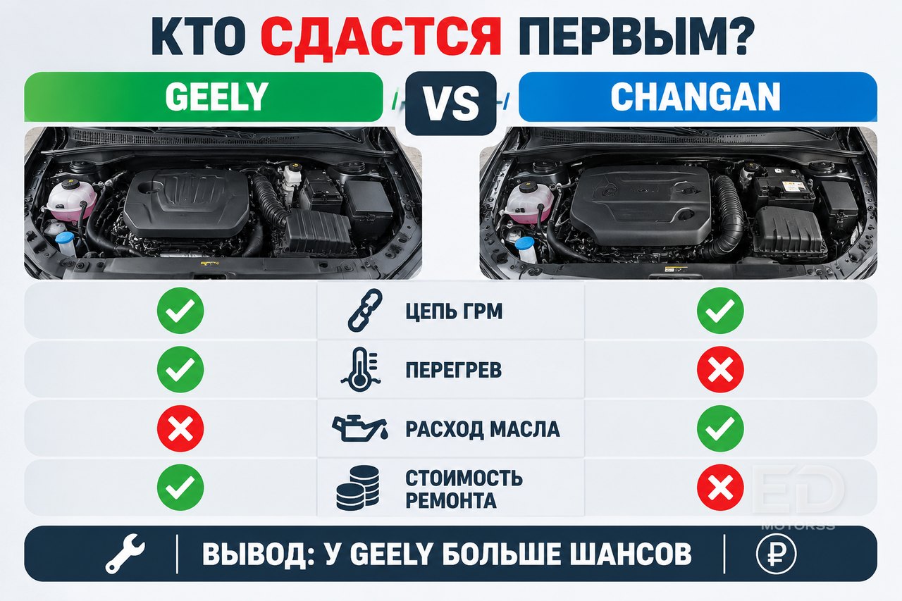 Geely против Changan: чей мотор доживёт до 300 000 км - фото 3