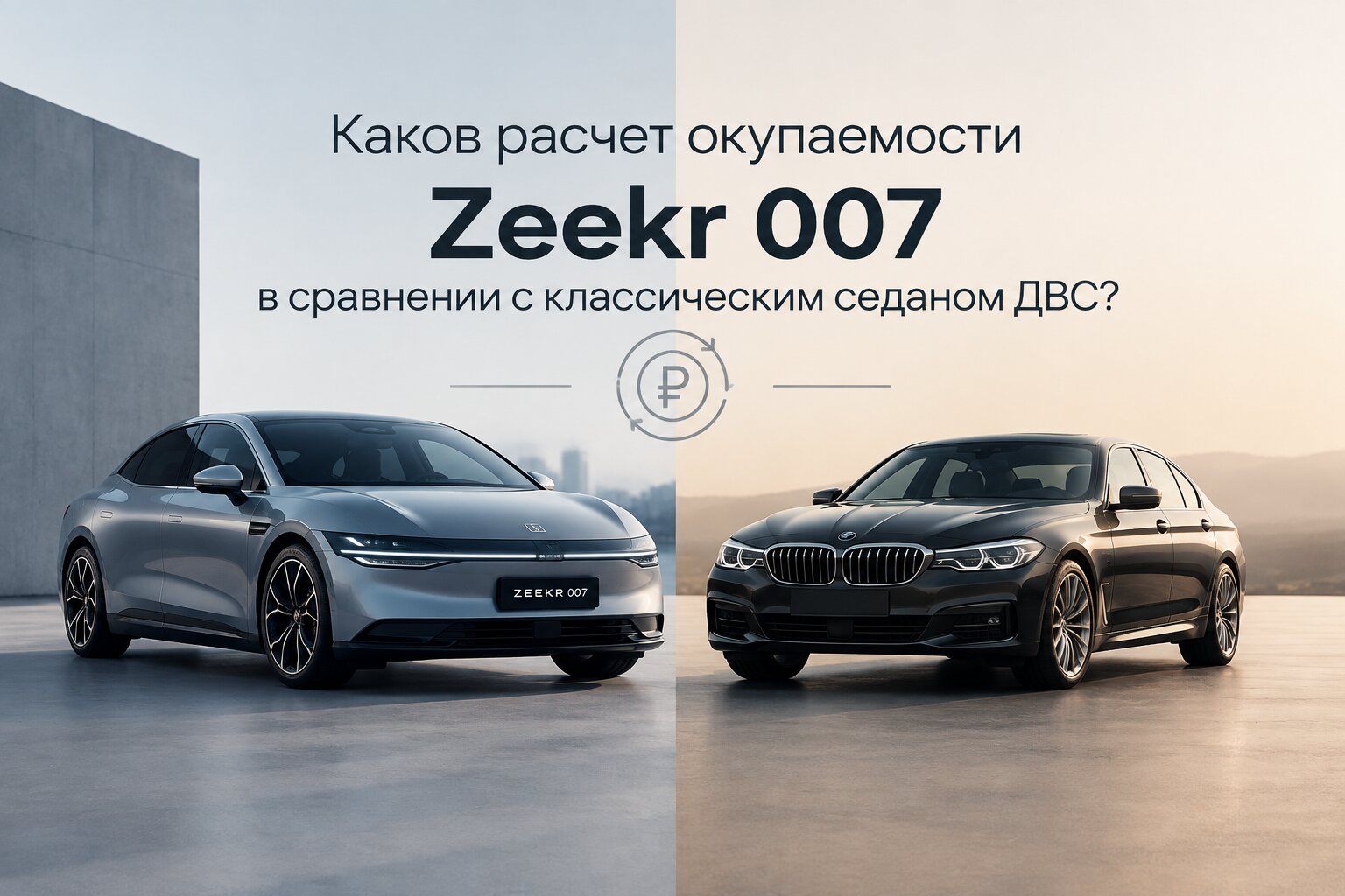 Расчет окупаемости Zeekr 007 в сравнении с седаном ДВС: стоимость владения, затраты на ТО, топливо и зарядку. Узнайте, выгоден ли электрокар.