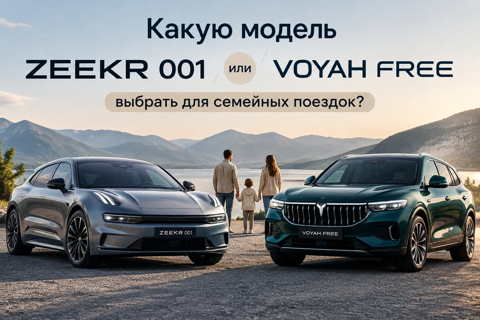 Что лучше для семейных поездок: Zeekr 001 или Voyah Free? Сравнение комфорта, вместимости багажника и запаса хода. Выберите идеальный семейный автомобиль!