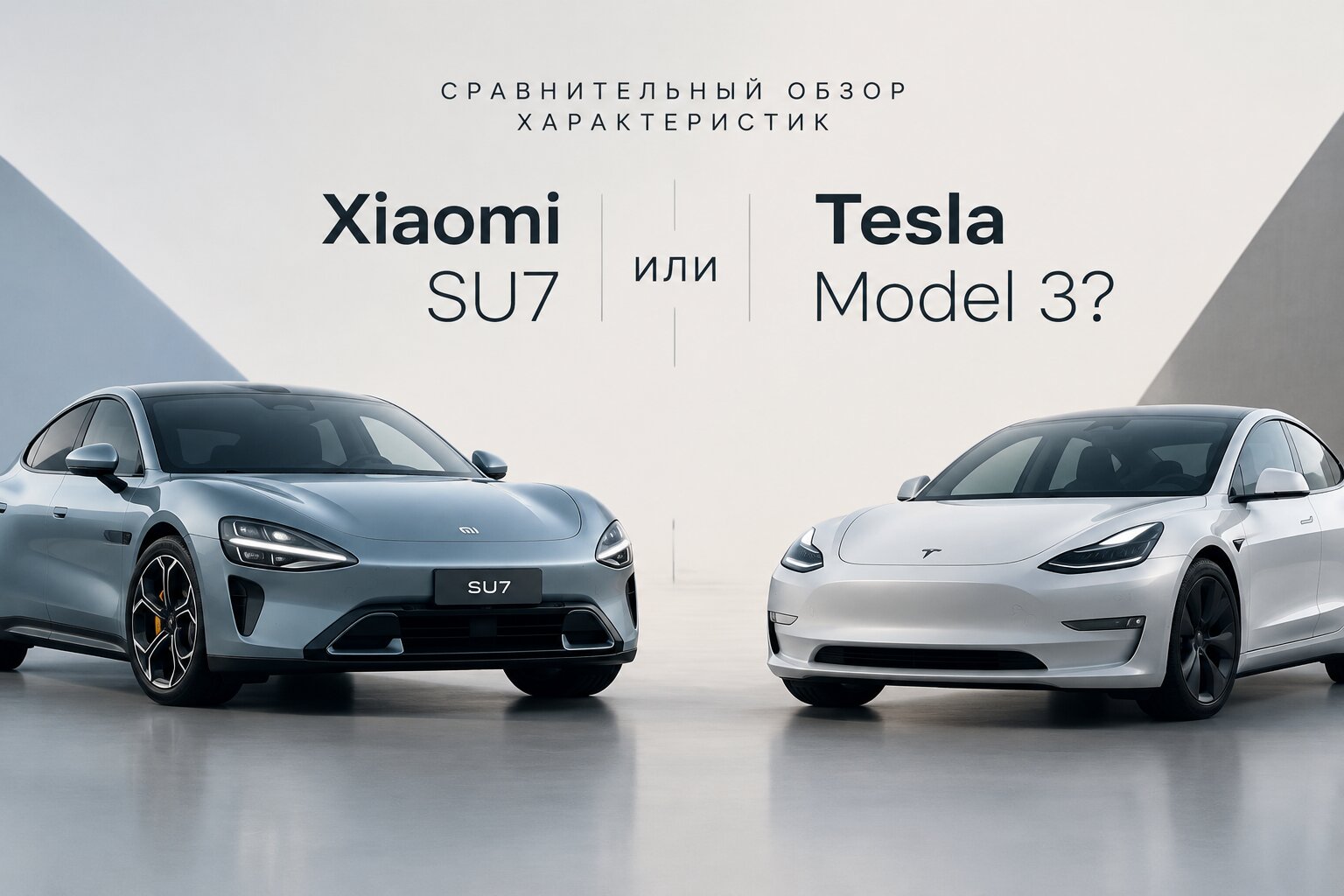 Сравнение Xiaomi SU7 и Tesla Model 3: запас хода, динамика, цены и технологии. Узнайте, какой электромобиль выбрать, в подробном обзоре характеристик.